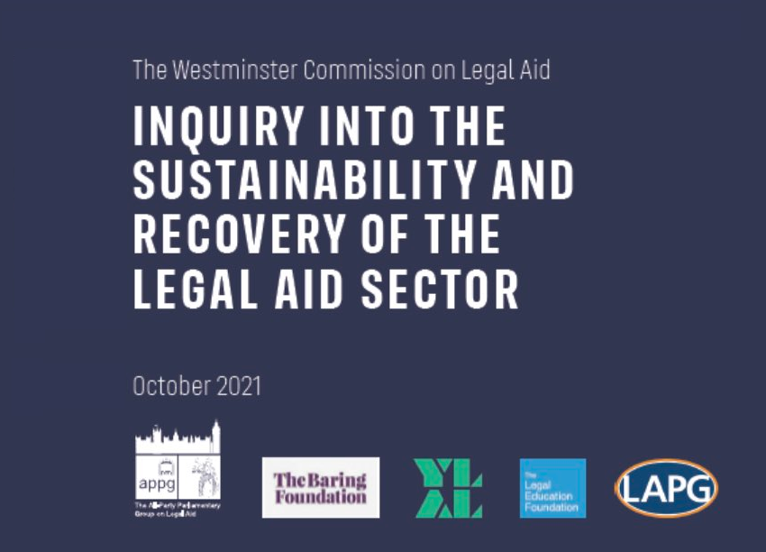 Cover of the Westminster Commission report.