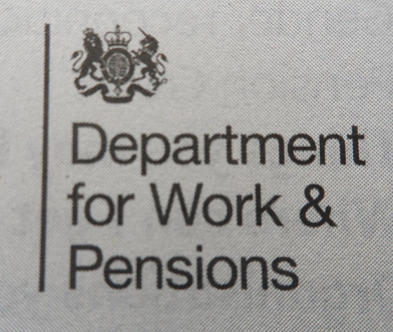 Department for Work & Pensions logo from letter.